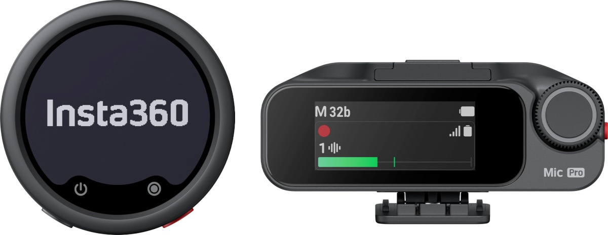 Insta360 juhtmevaba mikrofon Mic Pro (1 TX + 1 RX) mikrofon, must