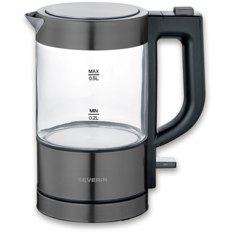 Severin veekeetja 9387 Mini Glass Kettle, 0,5L, must
