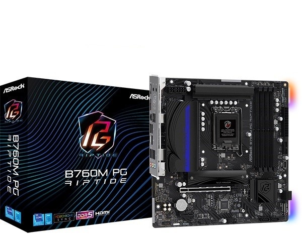 ASRock emaplaat B760M PG Riptide Intel LGA1700 DDR5 mATX, 90-MXBL60-A0UAYZ