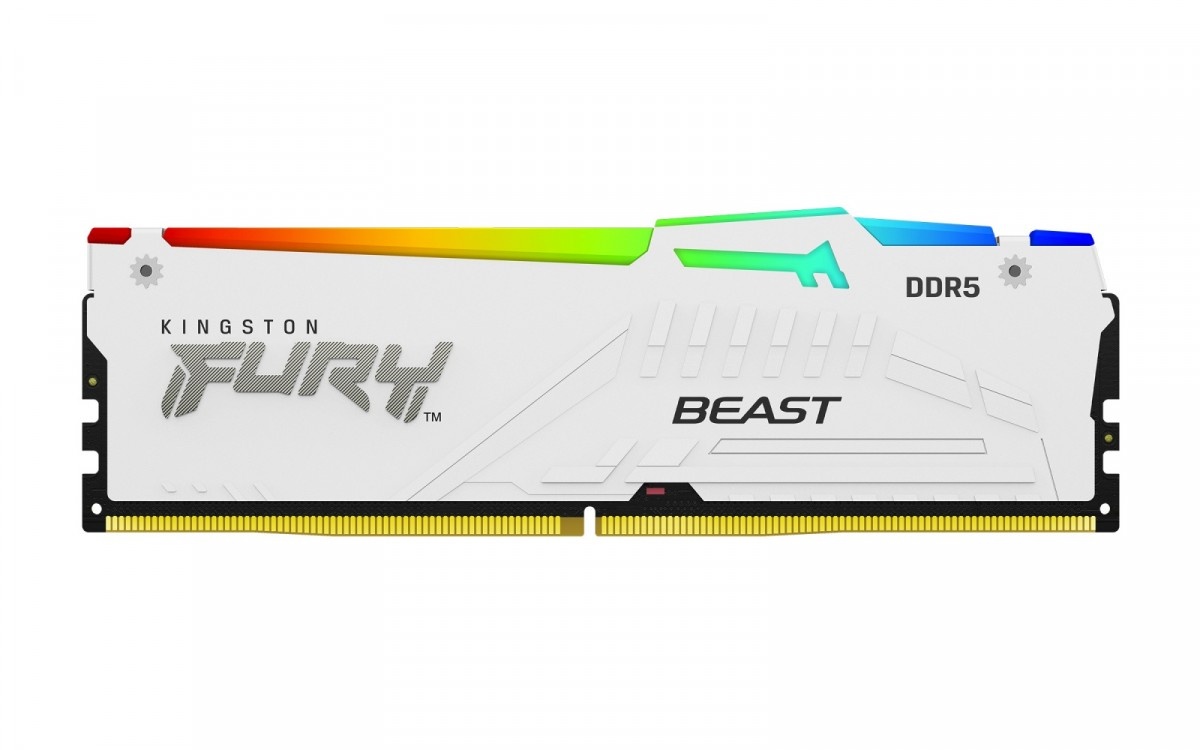 Kingston mälu Memory DDR5 Fury Beast White RGB 64GB(2x32GB) 6000MHz CL36