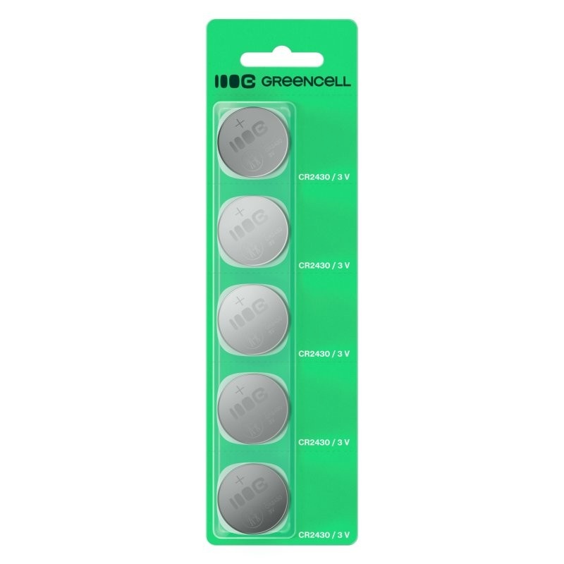 Green Cell patarei Button 5x CR2430