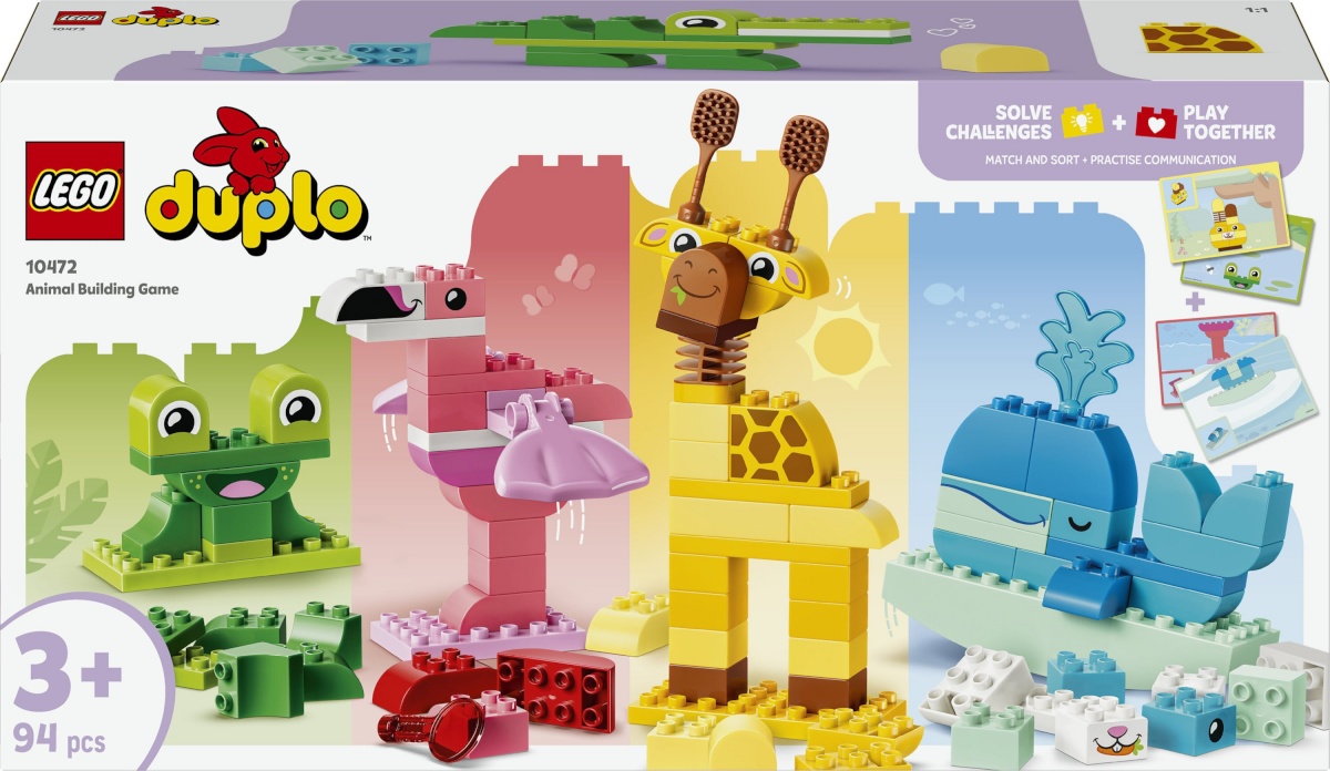 LEGO klotsid DUPLO linn 10472 – loomade ehitamise mäng