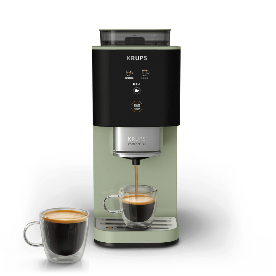 Krups kohvimasin Coffee Crush Coffee maker SA401LE0, must/roheline |
