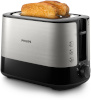 Philips röster HD2635/90 Viva Collection Toaster, roostevaba teras/must