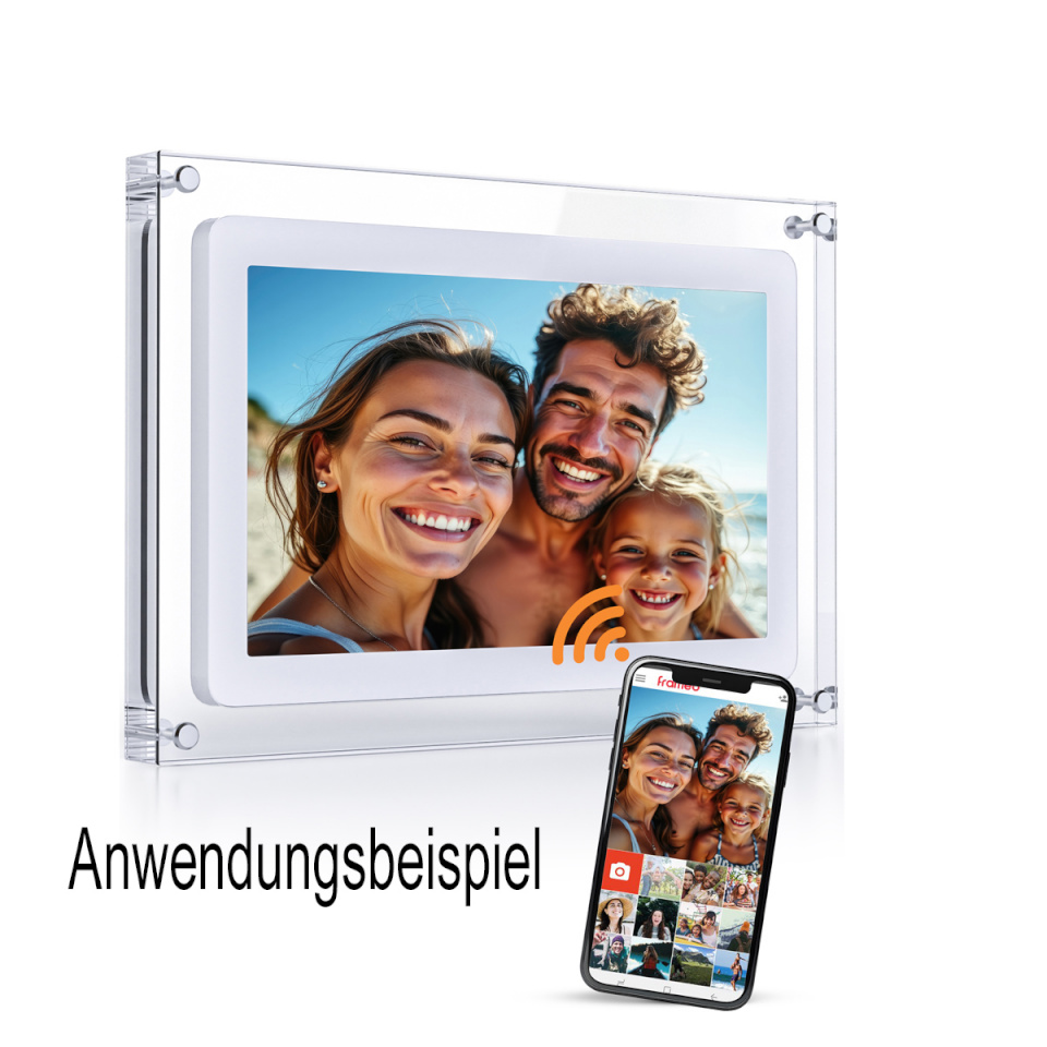 Pora digitaalne pildiraam Pora 10" DPF-106 valge/akrüül