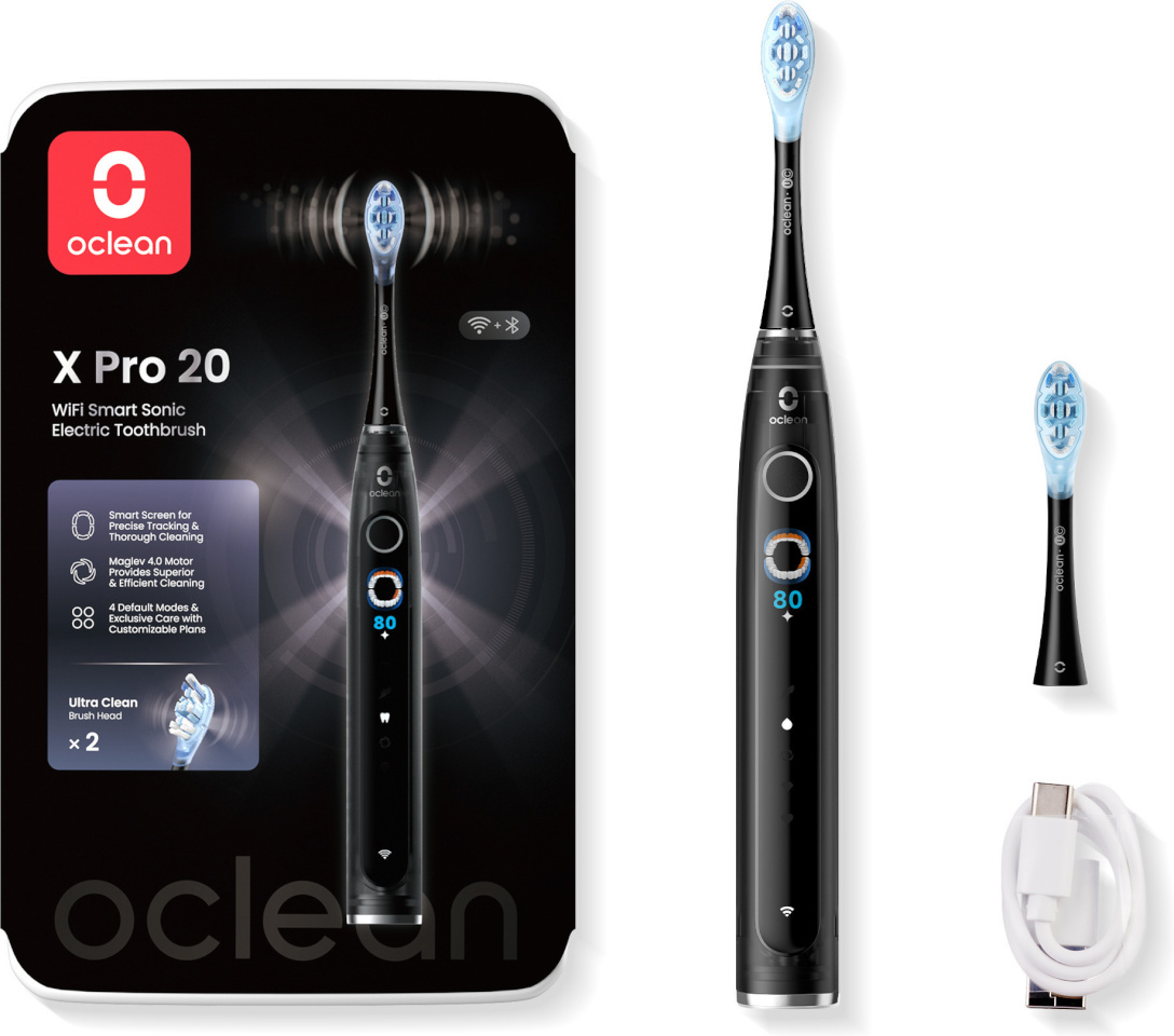 Oclean elektriline hambahari X Pro 20 Electric Toothbrush, must