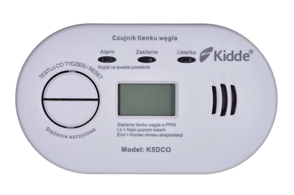 Kidde vingugaasiandur Carbon Monoxide Sensor K5DCO, valge