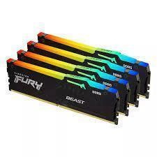 Memory DDR5 Fury Beast Black RGB 128GB(4*32GB)/5200 CL40