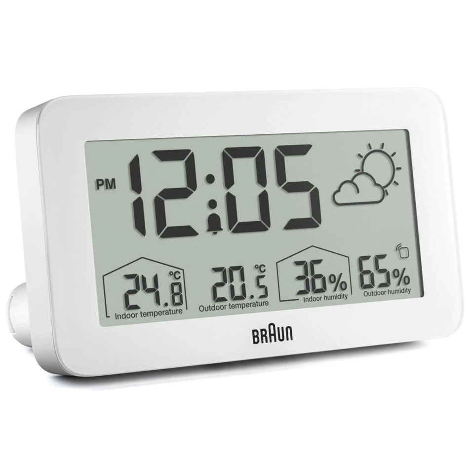 Braun termomeeter BC 13 W DCF Wireless Weather Station, valge