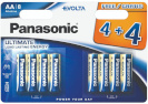 Panasonic patarei Evolta LR6EGE/8B (4+4)