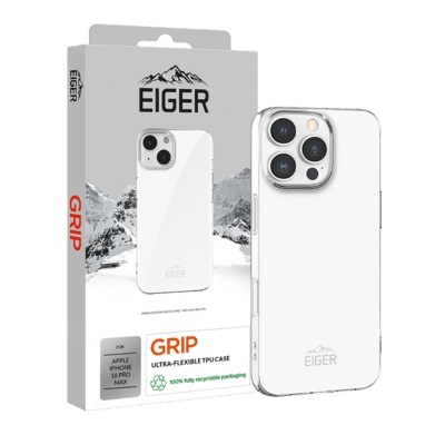 Eiger kaitsekest Grip Case iPhone 16 Pro Max Transparent, läbipaistev