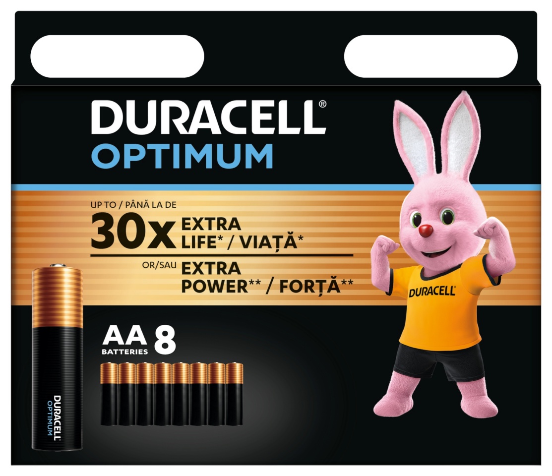 Duracell Optimum AA 8tk.