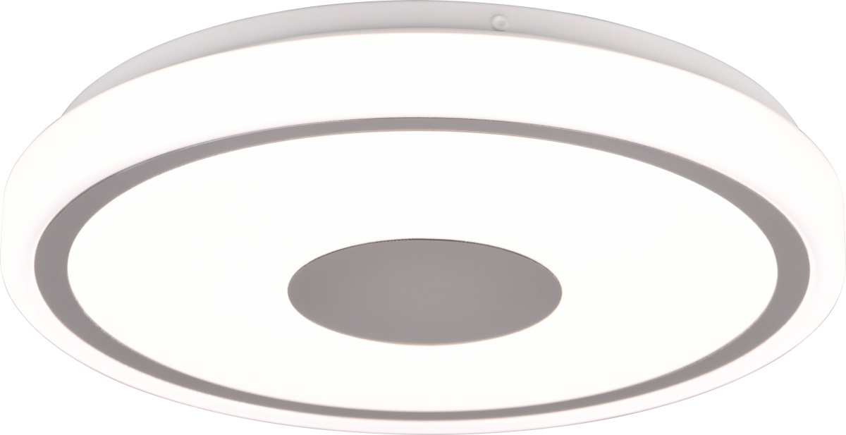 Trio plafoon Bunda Ceiling Lamp, 2000lm, 4000 K, LED 16W, valge/kroom
