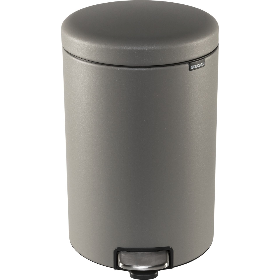 Brabantia prügikast pedaaliga Pedal Bin Newicon 20L Mineral Concrete hall