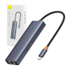 Baseus USB jagaja Hub 6w1 UltraJoy 6-Port ( USB-C to 1xHDMI4K@30Hz + 3xUSB 3.0 + 1xPD +RJ45)