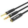 Vention audiokaabel Vention 2x 3.5mm Male to 4-Pole Female 3.5mm Audio Cable 0.3m Vention BBTBY must