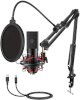 Fifine Condenser microphone with tripod T732 (must)