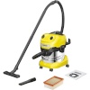 Kärcher vee- ja tolmuimeja WD 4 S V-20/5/22 Dry & Wet Vacuum Cleaner, kollane/must