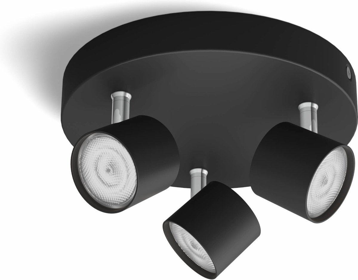 Philips STAR prožektor, ümmargune, 3 x 4,5 W, 2700K