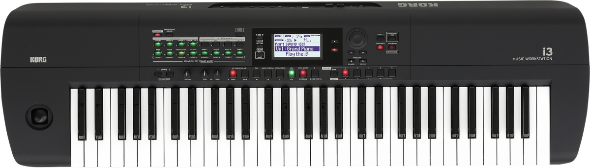 Korg digitaalne süntesaator i3-MB muusikatööjaam, must
