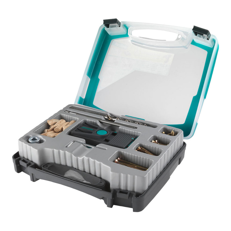 Wolfcraft Wood assembly kit undercover-jig PZ 4642000 55 tk, osad