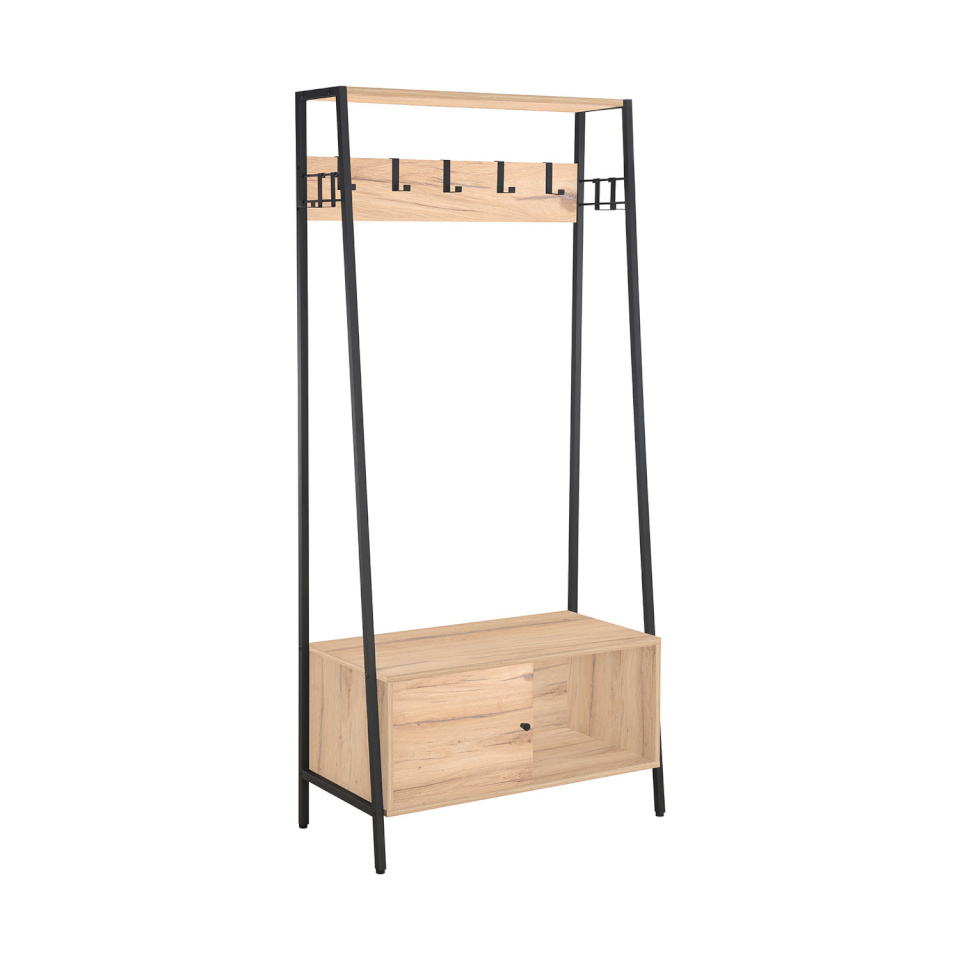 H4Y esikukapp Hannes, 84x40x180cm, pruun