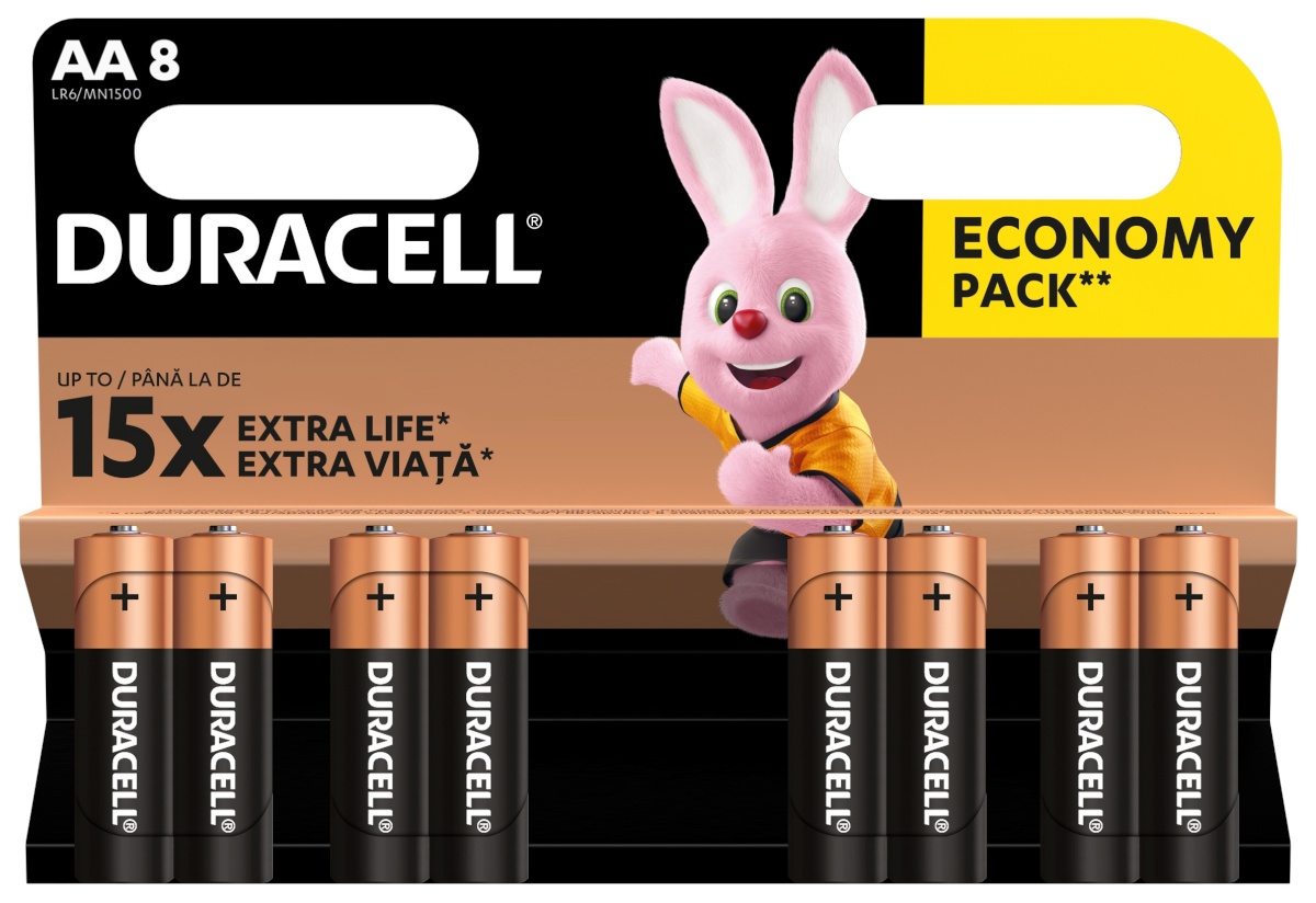 Duracell patarei AA/MN1500 8tk. Eco