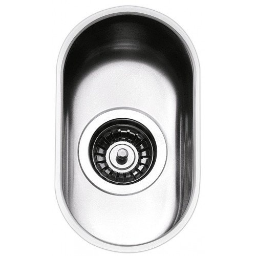 SMEG valamu UM16, 18,5cm, alt monteeritav, käsitsi, vääristeras, roostevaba teras