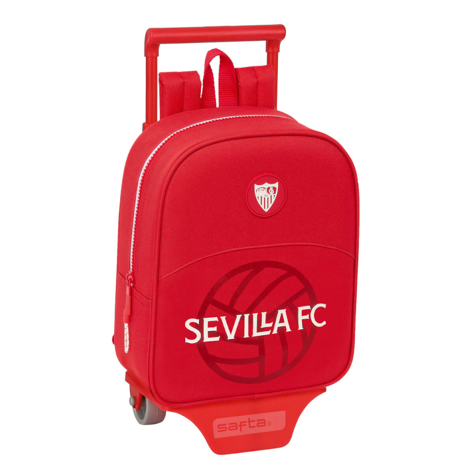 Sevilla Fútbol Club ratastega koolikott punane 22x27x10cm