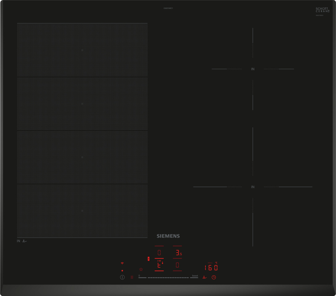 Siemens induktsioonpliit EX651HEC1E iQ700 Induction Hob, 60cm, must