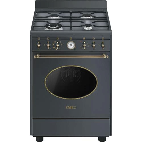 Smeg gaasipliit CO60GMA Colonial, 4 x gaas, elektriahi, aurupuhastus, 60 cm, antratsiit