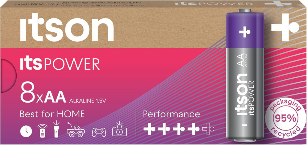 itson patarei itson itsPOWER Alkaline LR6IPO/8CB