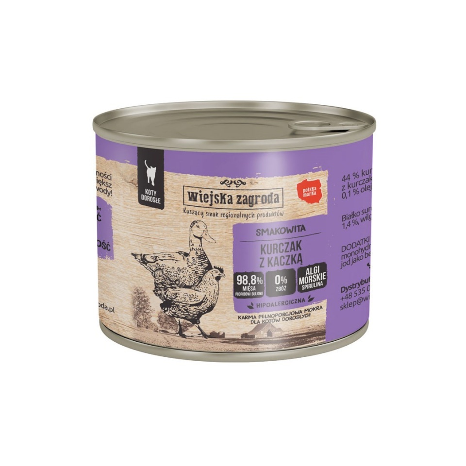 Country Farm kassitoit Chicken with duck - Wet Cat Food- 200g