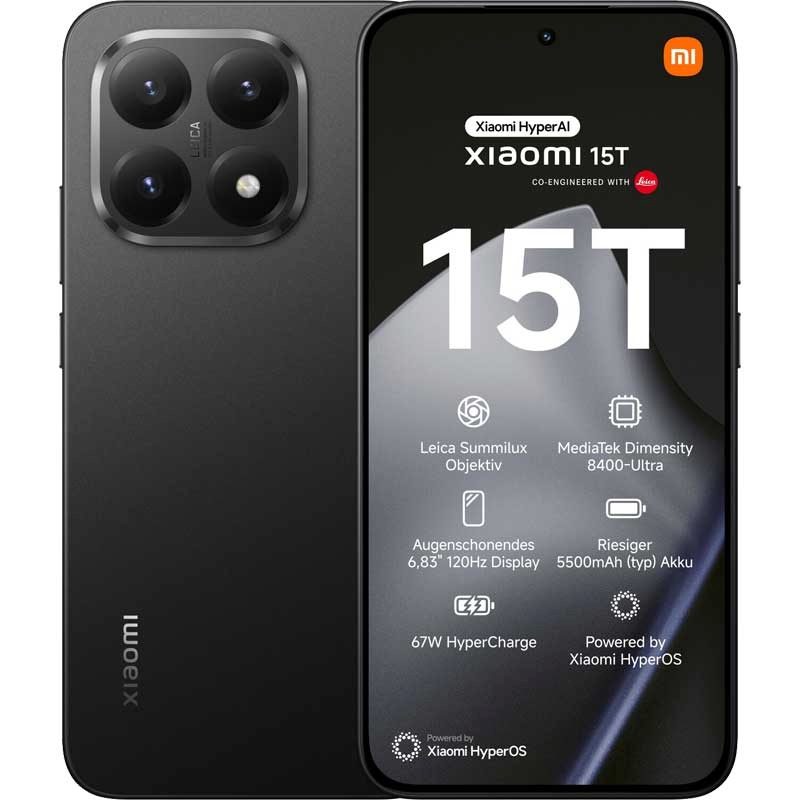 Xiaomi mobiiltelefon 15T 12 / 512GB 5G must