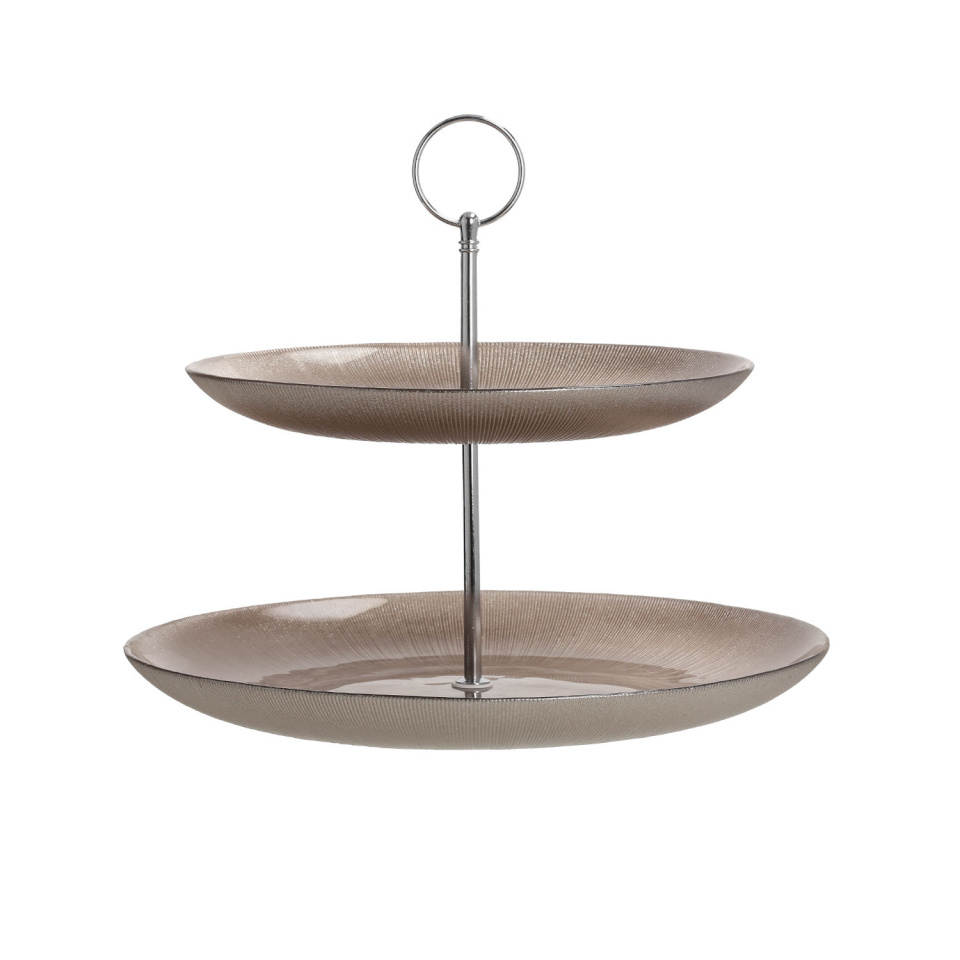 H4Y korrusvaagen Cake Plate 2-ne, 28cm, klaas