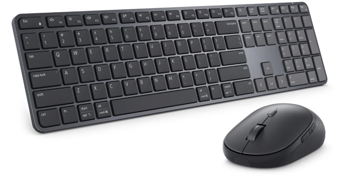Dell klaviatuur Pro 7 Slim Keyboard and Mouse | KM726 | Keyboard and Mouse Set | Wireless | Mouse included | Russian | Bluetooth | must