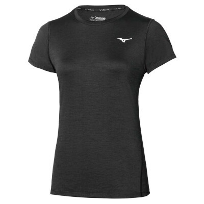 Mizuno treeningsärk Mizuno Impulse Core Tee naistele must - suurus S