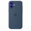 Apple kaitsekest Silicone case with MagSafe for iPhone 16 Plus - denim
