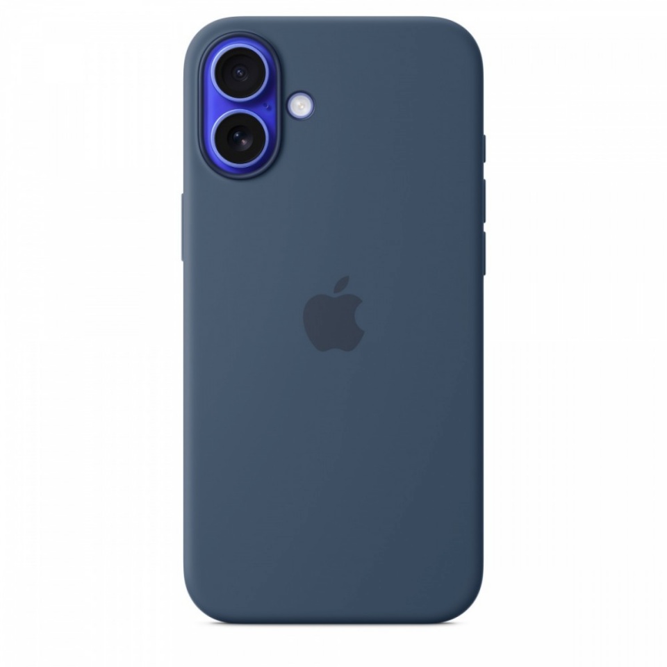 Apple kaitsekest Silicone case with MagSafe for iPhone 16 Plus - denim