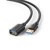 UGREEN USB-A To Female 3.0 Extension kaabel must 3m