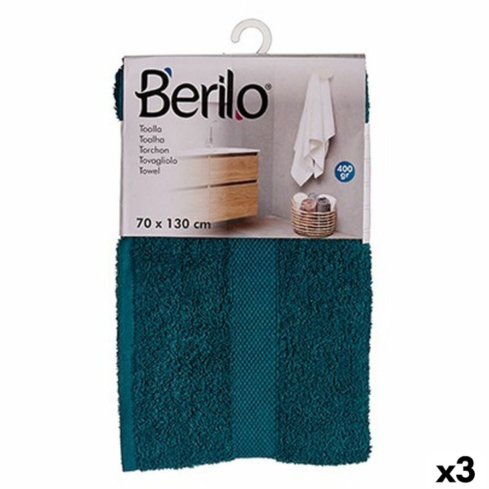 Berilo vannilina sinine 70 x 130cm (3-osaline)