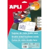 Apli Business cards 10408 valge 10 Lehed kahepoolne 210x297 mm