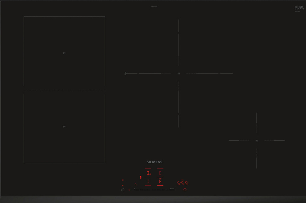 Siemens ED851HSB1E iQ500 induktsioonpliit, 80 cm