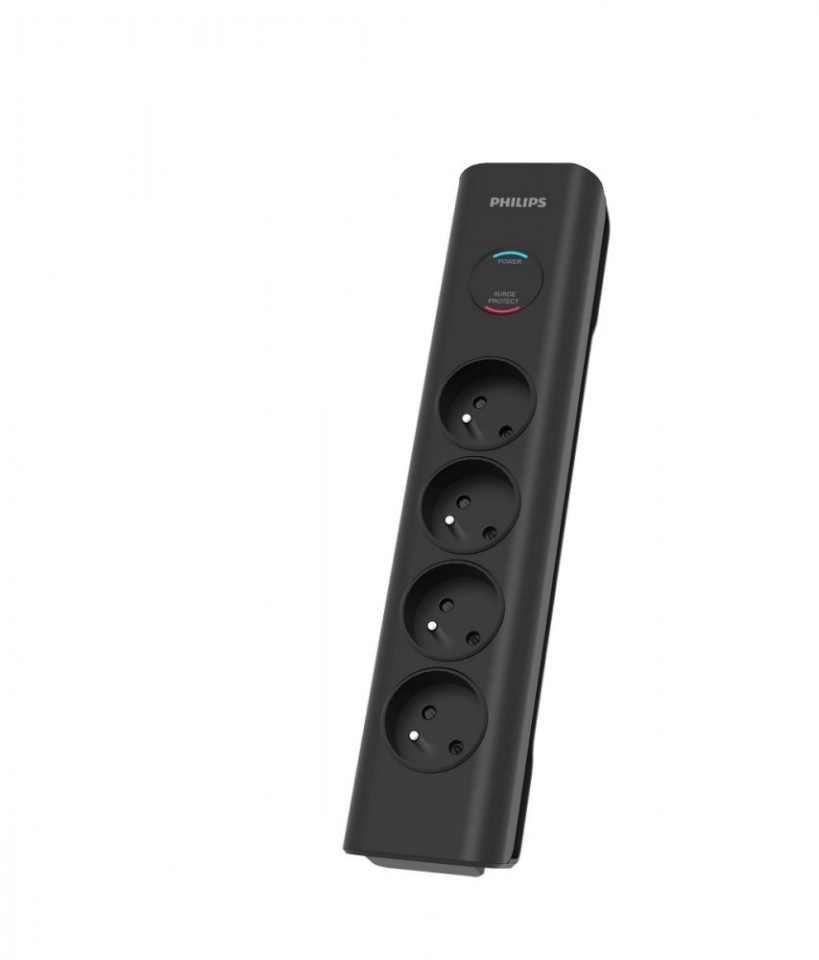 Philips pikendusjuhe surge protector 2m SPN7040BA/60 must