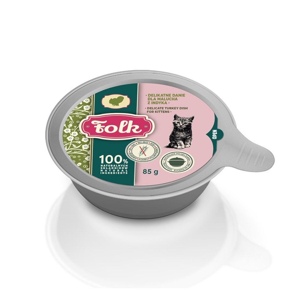 Folk kassitoit Kitten Delicate Turkey Dish, 85g