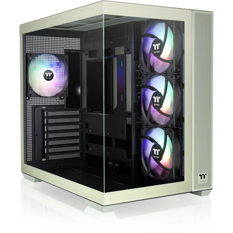 Thermaltake korpus View 380 TG Midi Tower "ARGB Matcha" roheline