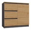 Top E Shop kummut 1D3S ANT/ART BA KPL chest of drawers