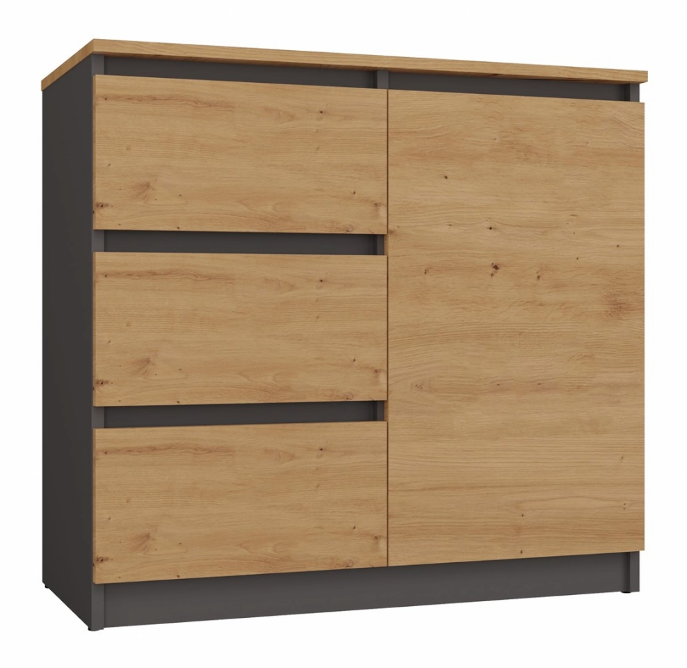 Top E Shop kummut 1D3S ANT/ART BA KPL chest of drawers