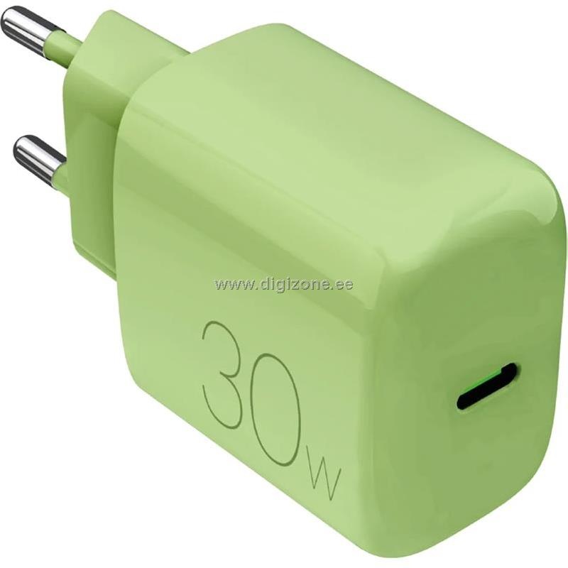 Puro laadija Charger "PRO LITE" 30W USB-C, roheline