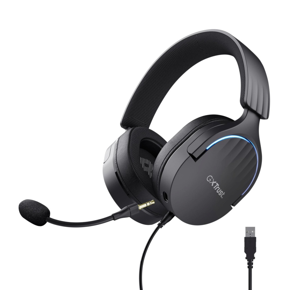 Trust kõrvaklapid GXT490 Fayzo 7.1 USB Headset must